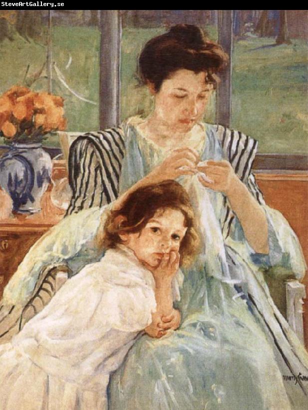 Mary Cassatt Young Mother Sewing